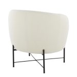 Chloe Black Metal White Sherpa Contemporary Accent Chair 12 Chloe Black Metal White Sherpa Contemporary Accent Chair