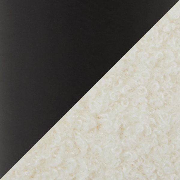 Chloe Black Metal White Sherpa Contemporary Accent Chair 7