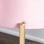 Chloe Blush Velvet Gold Metal Contemporary Storage Bench 14 Chloe Blush Velvet Gold Metal Contemporary Storage Bench