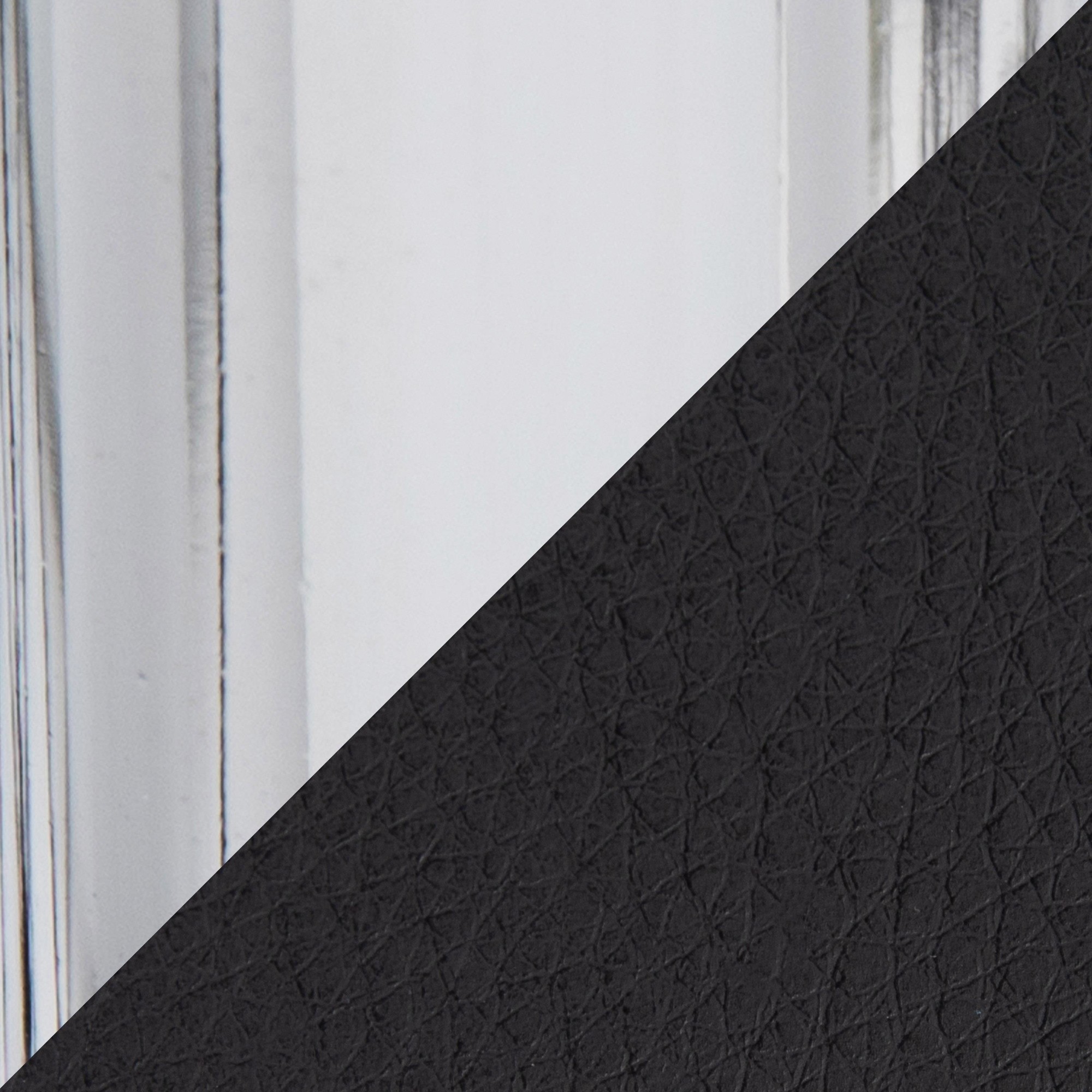 Chloe Chrome and Black Faux Leather Contemporary Counter Stool (Set of 2) 10 Chloe Chrome and Black Faux Leather Contemporary Counter Stool (Set of 2) - Image 10