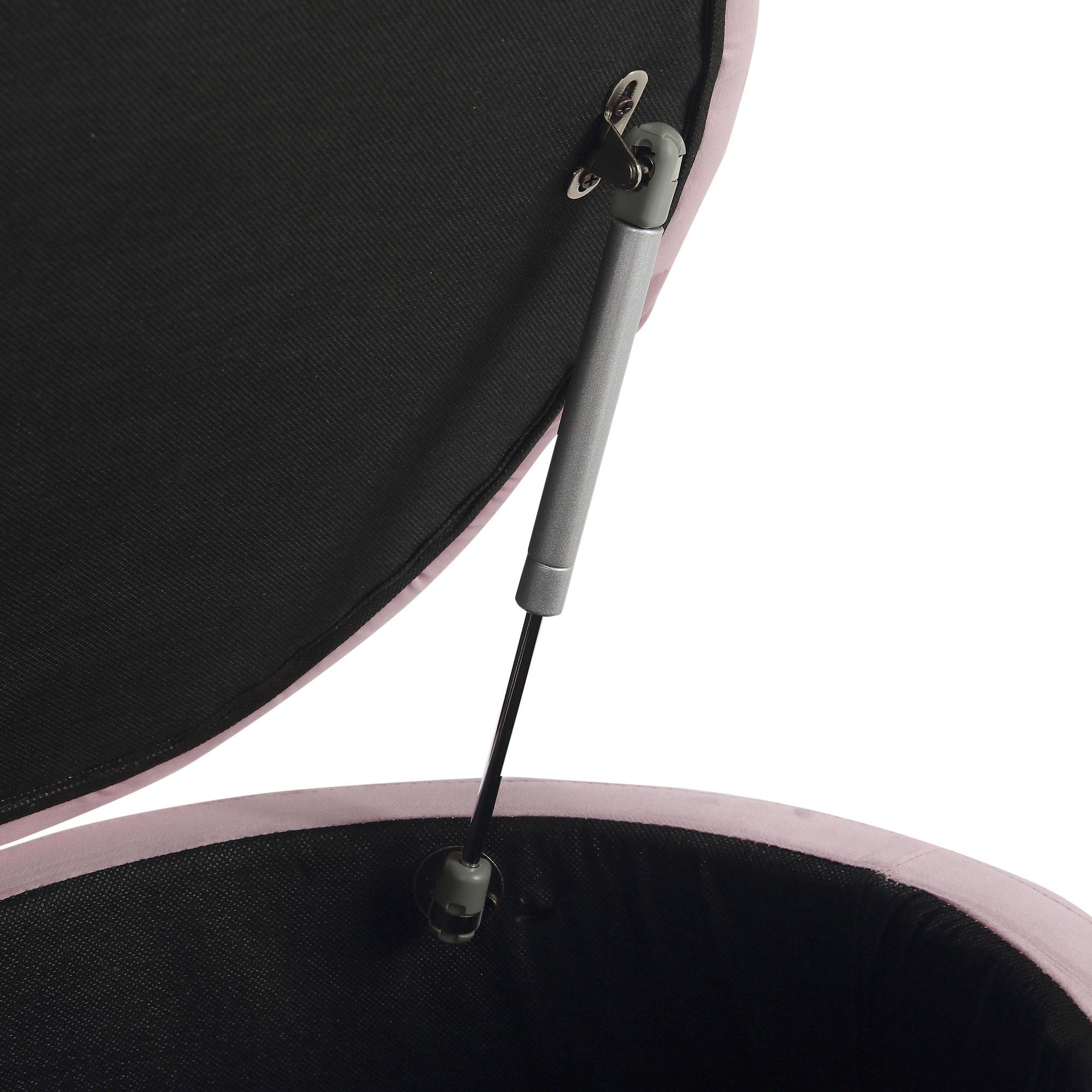 Chloe Glam Blush Velvet Gold Metal Storage Bench 15 Chloe Glam Blush Velvet Gold Metal Storage Bench - Image 15