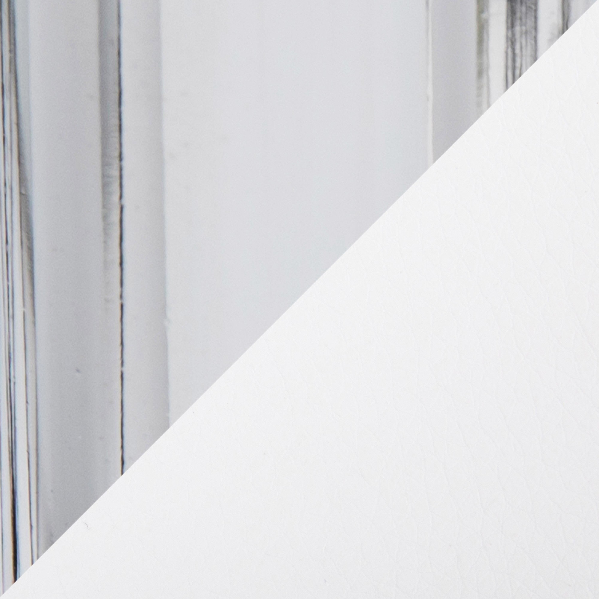 Chloe White Faux Leather Chrome Contemporary Counter Stool (Set of 2) 10 Chloe White Faux Leather Chrome Contemporary Counter Stool (Set of 2) - Image 10