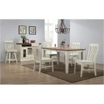 Choices Antique White Leg Dining Table
