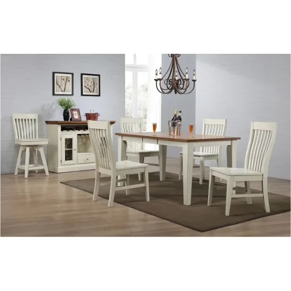 Choices Antique White Leg Dining Table 1
