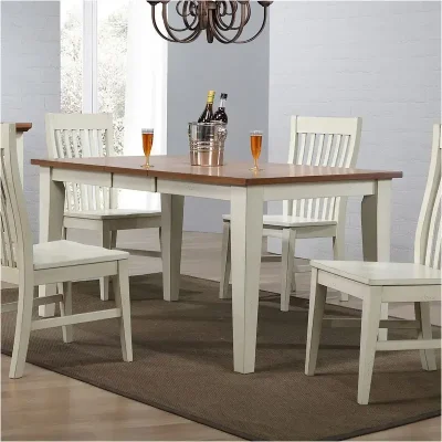 Choices Antique White Leg Dining Table