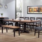 Choices Black Oak Backless Dining Bench