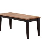 Choices Black Oak Backless Dining Bench