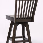 Choices Black Oak Slat Back Bar Stool