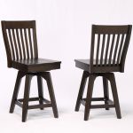 Choices Black Oak Slat Back Bar Stool