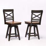 Choices Black Oak X-Back Counter Stool