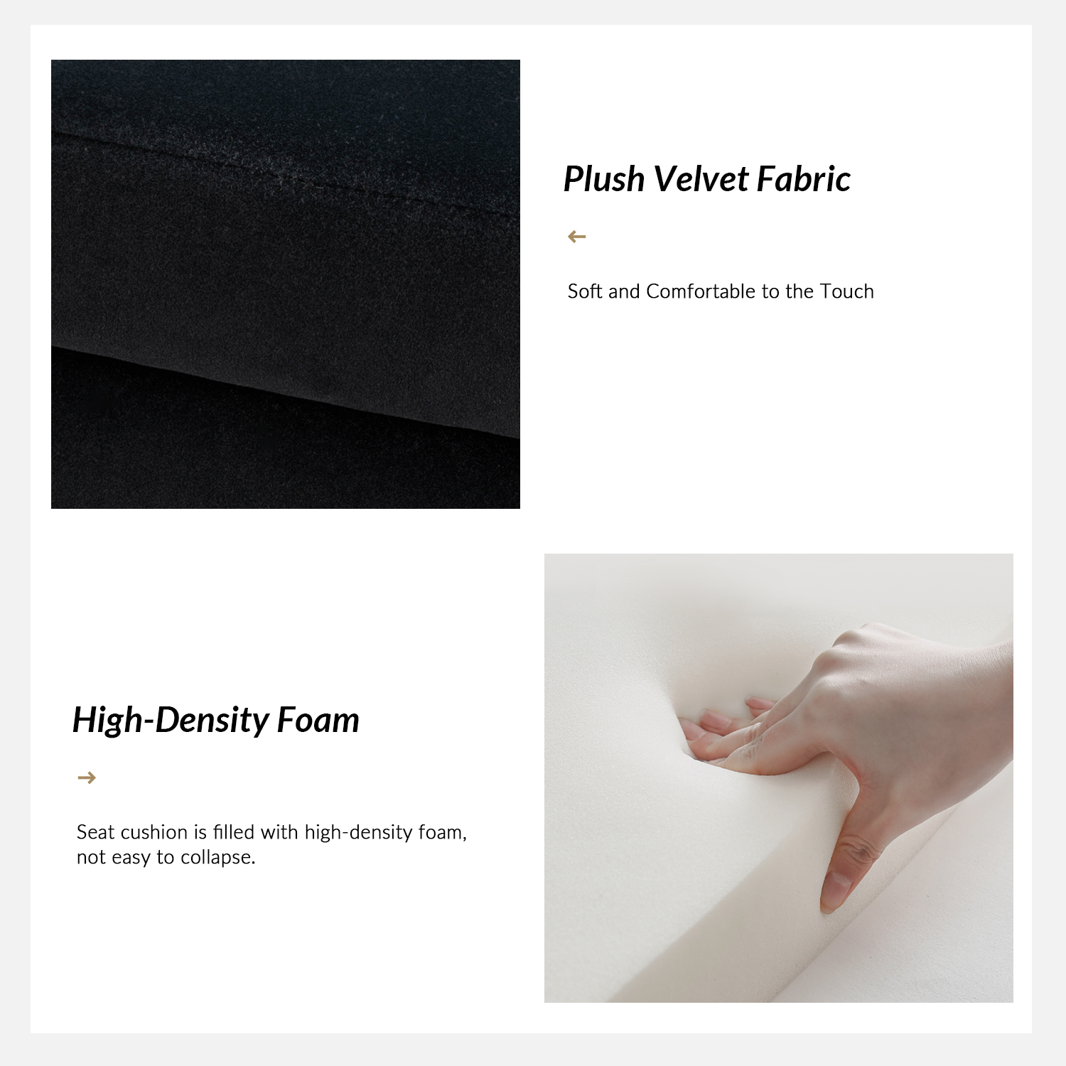 Christoph Black Upholstered Button-Tufted Flip Top Storage Bench 3 Christoph Black Upholstered Button-Tufted Flip Top Storage Bench - Image 3