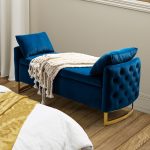 Christoph Navy Velvet Button Tufted Flip Top Storage Bench 6 Christoph Navy Velvet Button Tufted Flip Top Storage Bench