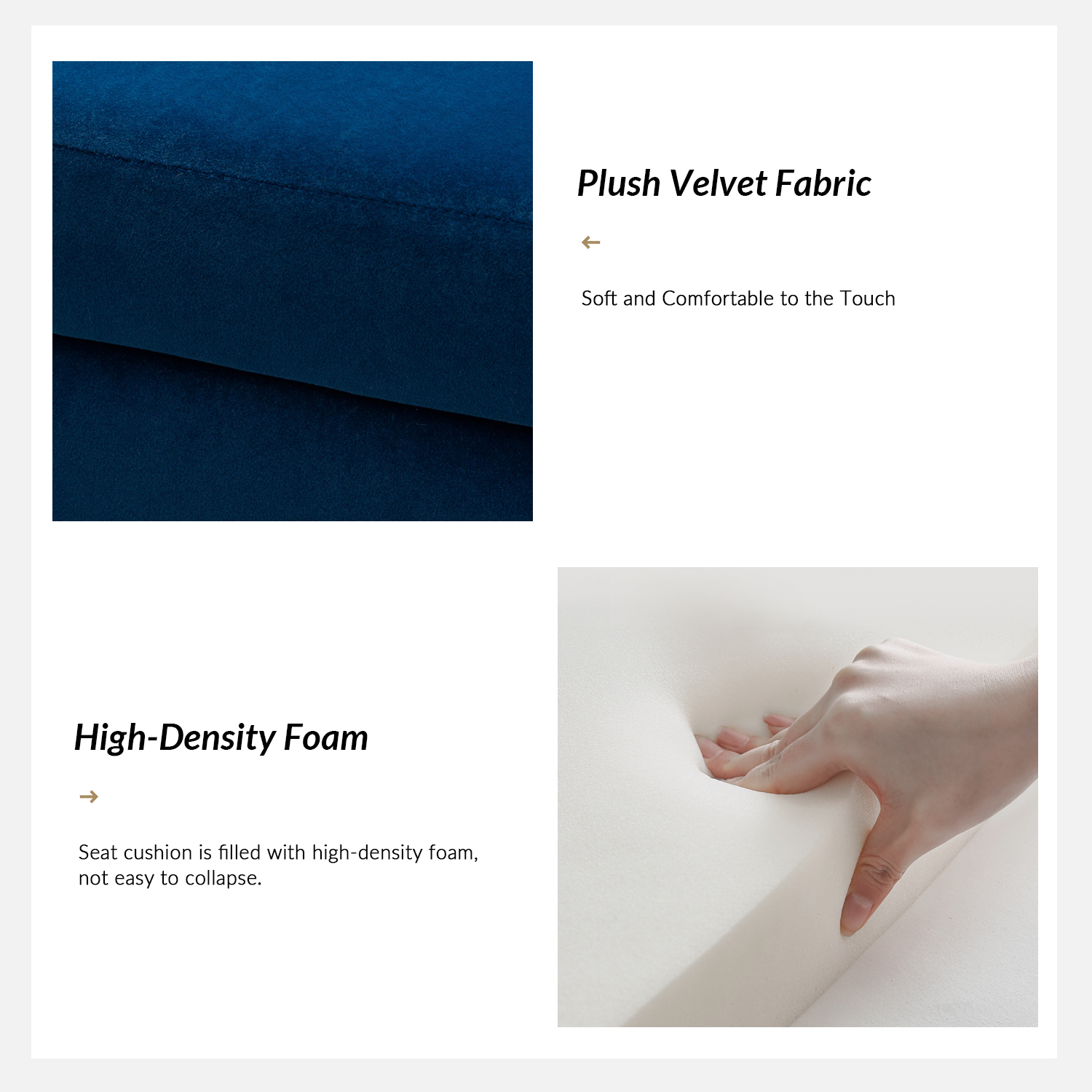 Christoph Navy Velvet Button Tufted Flip Top Storage Bench 3 Christoph Navy Velvet Button Tufted Flip Top Storage Bench - Image 3