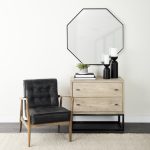 Ciara 32L x 16W Beige Fir Veneer 2 Drawer Accent Cabinet