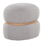 Cinch 17-Inch Grey Contemporary Bouclé Pouf Ottoman 13 Cinch 17-Inch Grey Contemporary Bouclé Pouf Ottoman