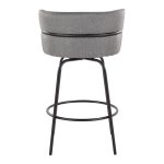 Cinch 26 Contemporary Black and Grey Swivel Counter Stools (Set of 2) 24 Cinch 26 Contemporary Black and Grey Swivel Counter Stools (Set of 2)