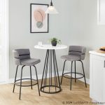 Cinch 26 Contemporary Black and Grey Swivel Counter Stools (Set of 2) 19 Cinch 26 Contemporary Black and Grey Swivel Counter Stools (Set of 2)