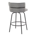 Cinch 26 Contemporary Black and Grey Swivel Counter Stools (Set of 2) 23 Cinch 26 Contemporary Black and Grey Swivel Counter Stools (Set of 2)