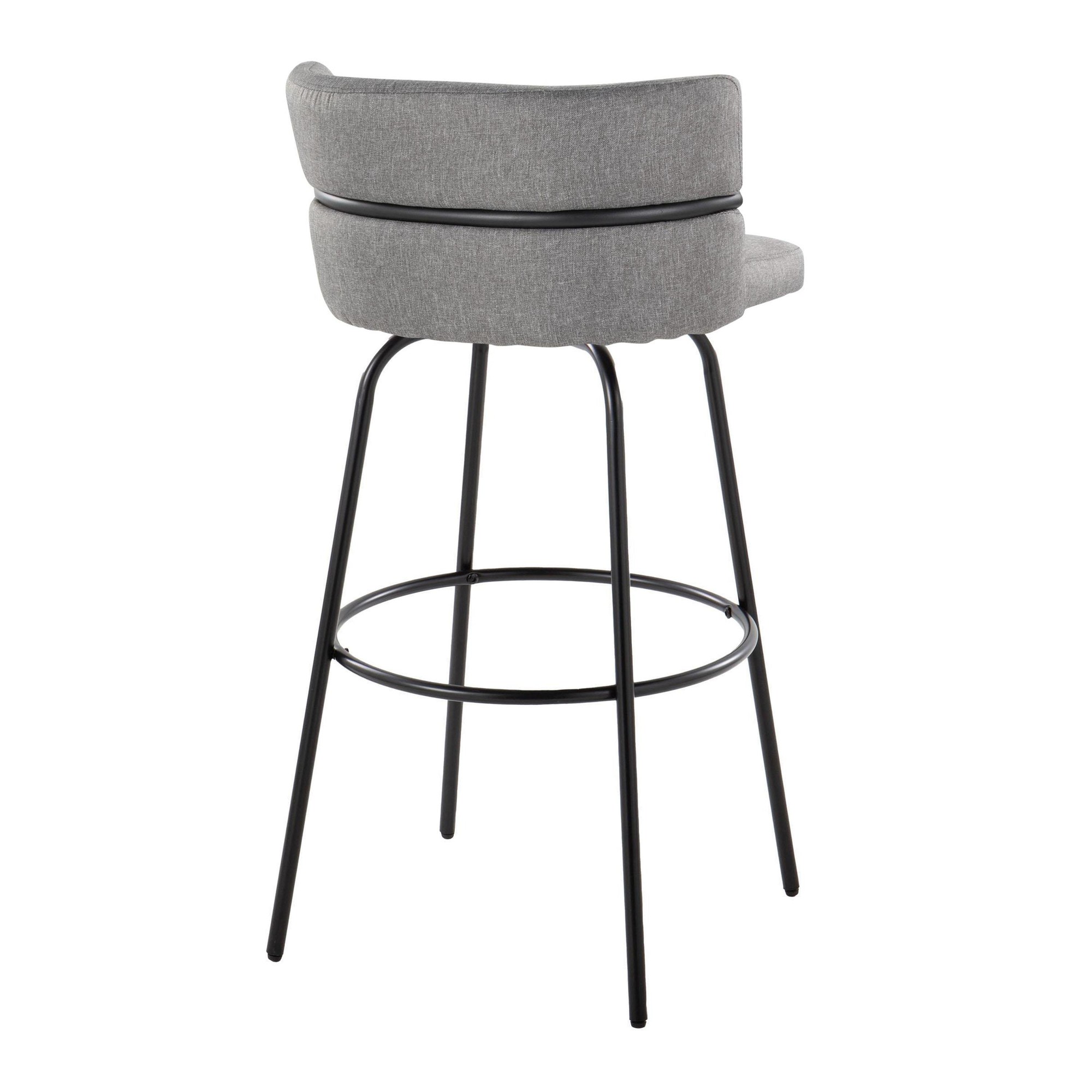 Cinch 30 Contemporary Light Grey Swivel Barstool (Set of 2) 8 Cinch 30 Contemporary Light Grey Swivel Barstool (Set of 2) - Image 8