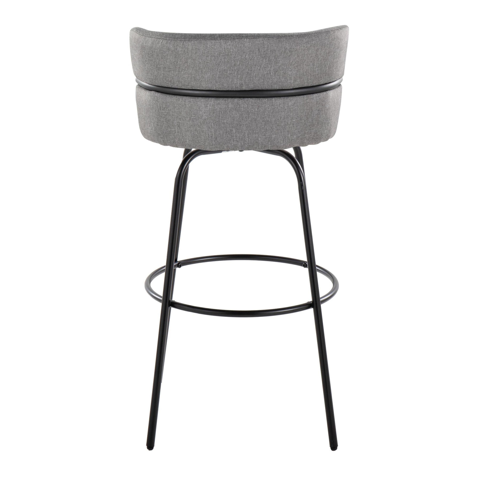 Cinch 30 Contemporary Light Grey Swivel Barstool (Set of 2) 9 Cinch 30 Contemporary Light Grey Swivel Barstool (Set of 2) - Image 9