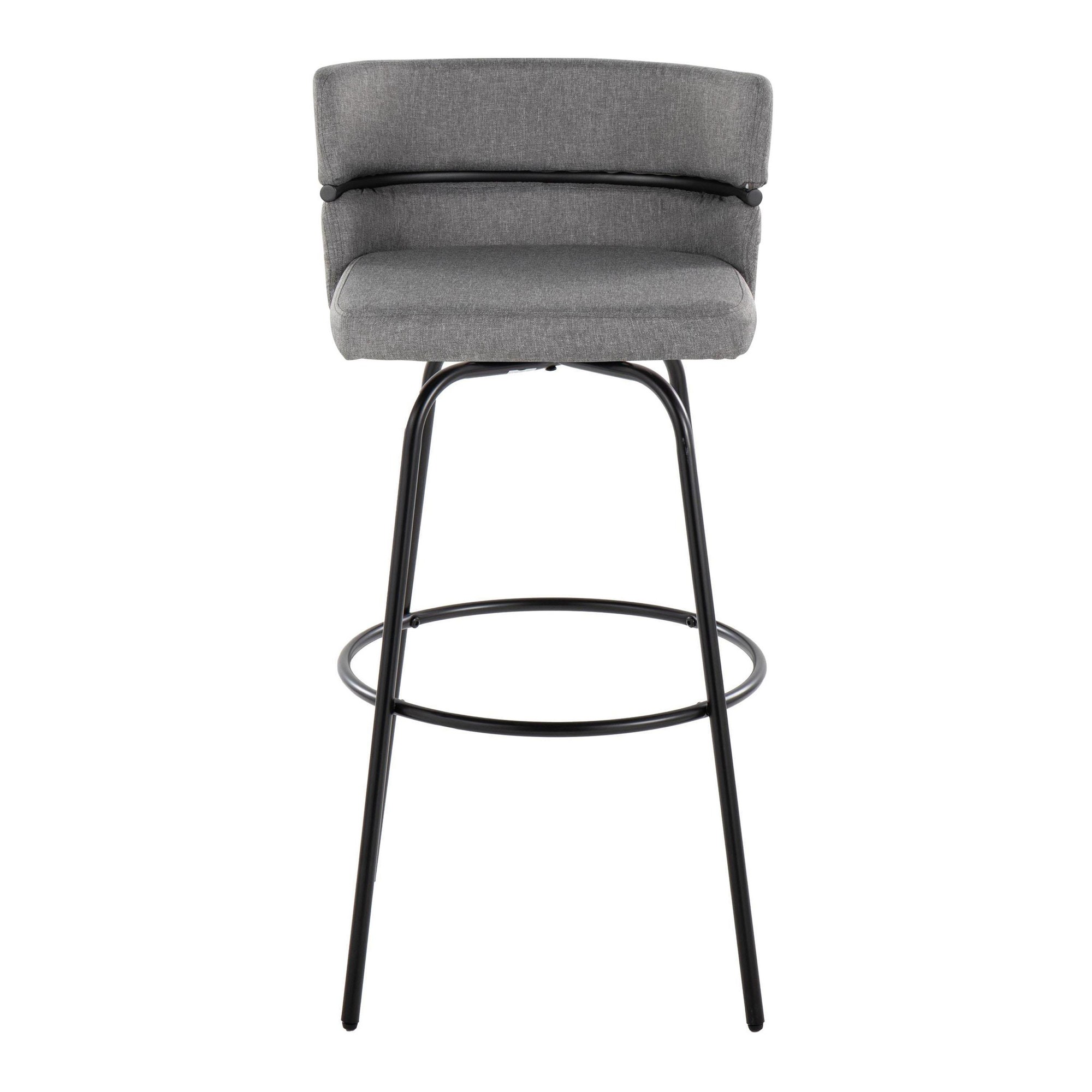 Cinch 30 Contemporary Light Grey Swivel Barstool (Set of 2) 10 Cinch 30 Contemporary Light Grey Swivel Barstool (Set of 2) - Image 10