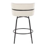 Cinch Claire 26 Cream Contemporary Swivel Counter Stool (Set of 2) 24 Cinch Claire 26 Cream Contemporary Swivel Counter Stool (Set of 2)