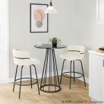 Cinch Claire 26 Cream Contemporary Swivel Counter Stool (Set of 2) 14 Cinch Claire 26 Cream Contemporary Swivel Counter Stool (Set of 2)