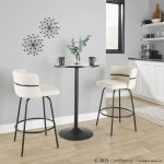 Cinch Claire 26 Cream Contemporary Swivel Counter Stool (Set of 2) 19 Cinch Claire 26 Cream Contemporary Swivel Counter Stool (Set of 2)