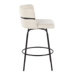 Cinch Claire 26 Cream Contemporary Swivel Counter Stool (Set of 2) 22 Cinch Claire 26 Cream Contemporary Swivel Counter Stool (Set of 2)