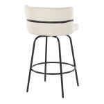 Cinch Claire 26 Cream Contemporary Swivel Counter Stool (Set of 2) 23 Cinch Claire 26 Cream Contemporary Swivel Counter Stool (Set of 2)