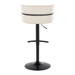 Cinch Cream Fabric Adjustable Contemporary Swivel Barstools (Set of 2) 28 Cinch Cream Fabric Adjustable Contemporary Swivel Barstools (Set of 2)