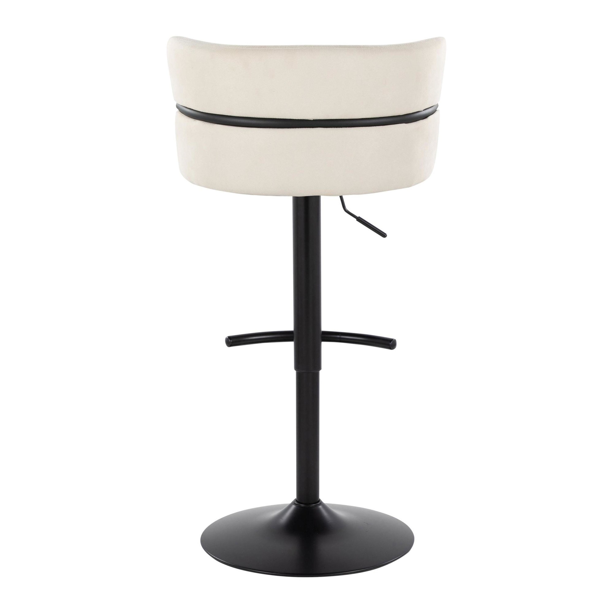 Cinch Cream Fabric Adjustable Contemporary Swivel Barstools (Set of 2) 13 Cinch Cream Fabric Adjustable Contemporary Swivel Barstools (Set of 2) - Image 13
