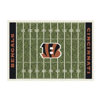 Cincinnati Bengals 6 x 8 Football Field Area Rug