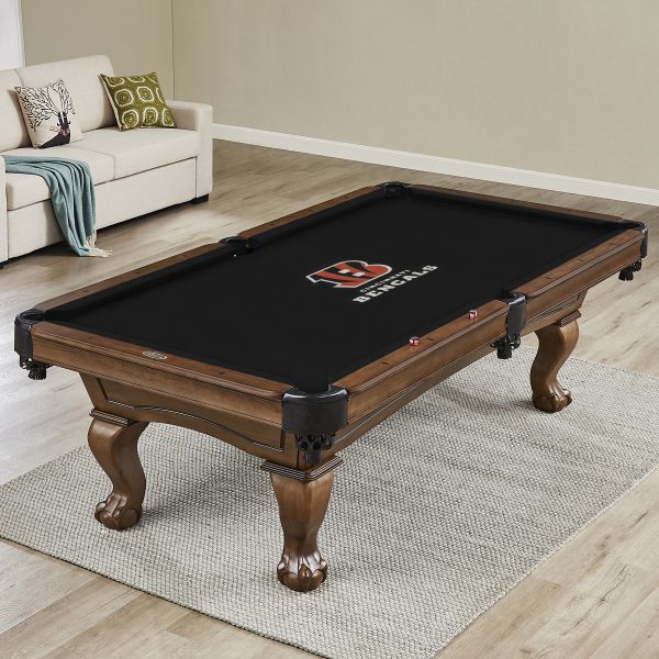 Cincinnati Bengals 8 ft Polyester Anti Friction Billiard Cloth 1