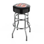 Cincinnati Bengals Chrome Logo Bar Stool American Crafted