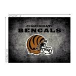 Cincinnati Bengals Distressed 4x6 Area Rug