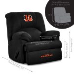Cincinnati Bengals Embroidered Microfiber Rocker Recliner