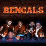 Cincinnati Bengals Lighted Recycled Metal Wordmark Logo Sign