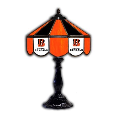 Cincinnati Bengals Tiffany Style 21 inch Glass Table Lamp