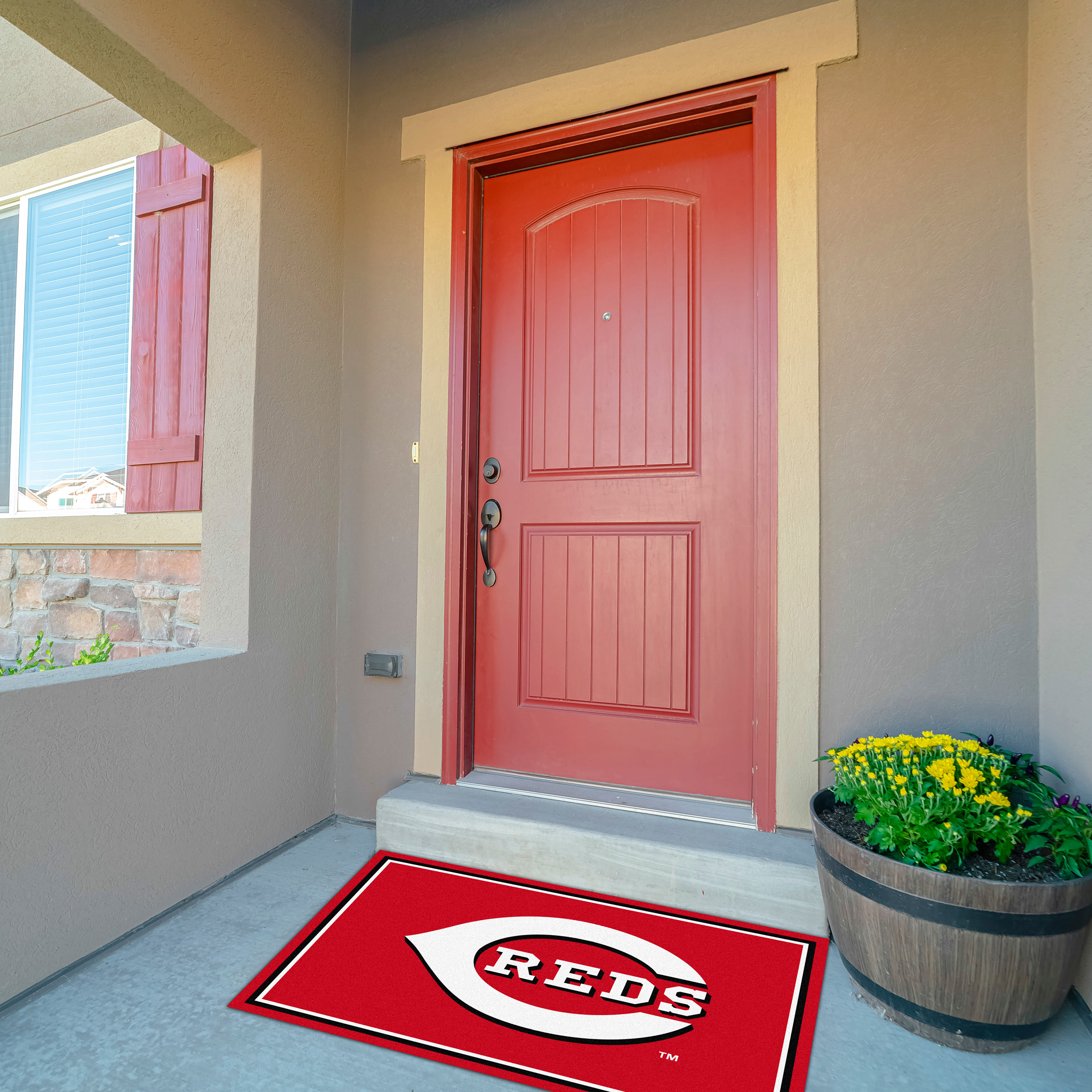 Cincinnati Reds 3x4 Spirit Area Rug 3 Cincinnati Reds 3x4 Spirit Area Rug - Image 3
