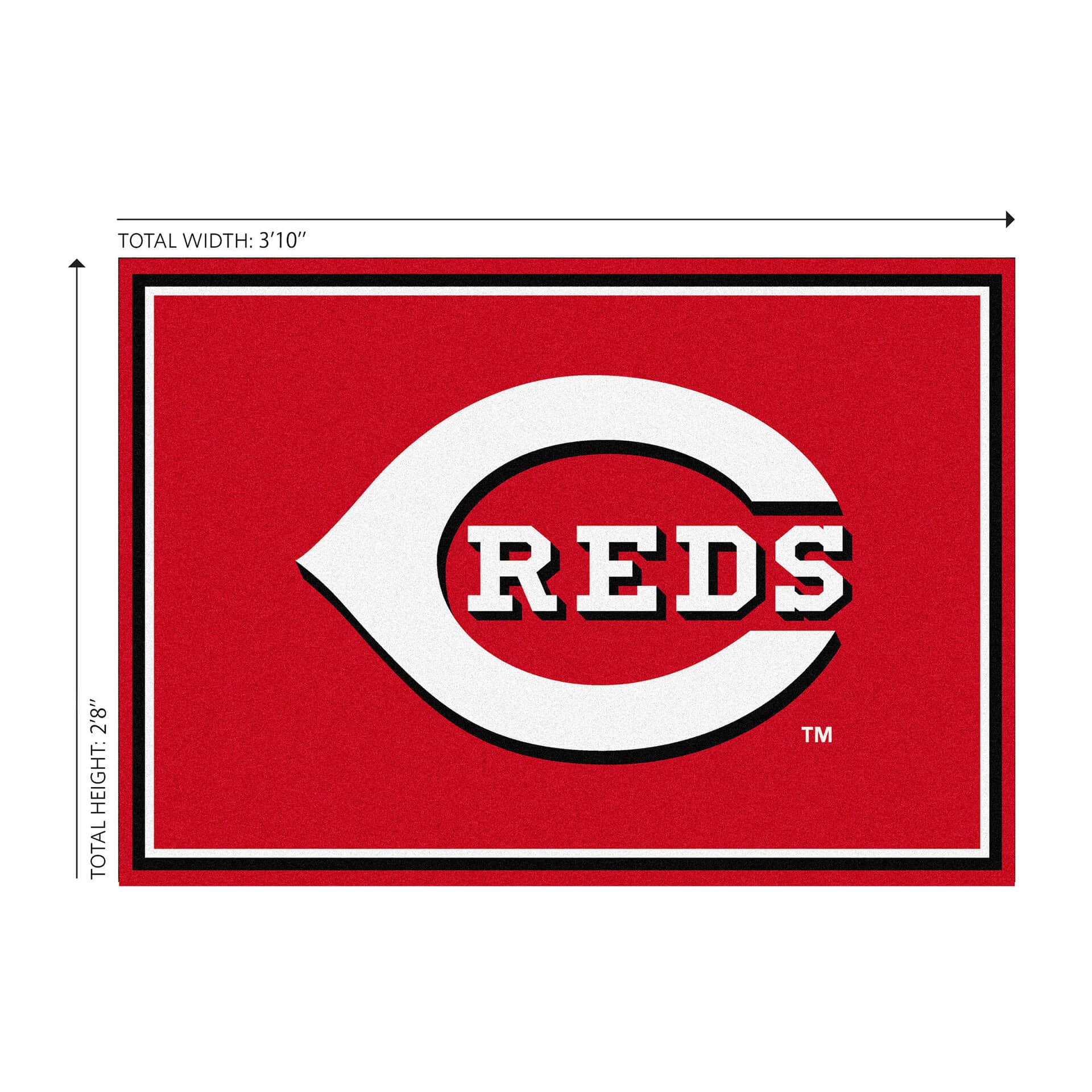 Cincinnati Reds 3x4 Spirit Area Rug 1 Cincinnati Reds 3x4 Spirit Area Rug