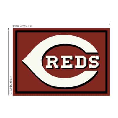 Cincinnati Reds 6x8 Spirit Rug Officially Licensed MLB Area Rug