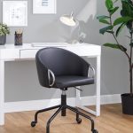 Claire Black Faux Leather Contemporary Swivel Task Chair 10 Claire Black Faux Leather Contemporary Swivel Task Chair