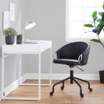 Claire Black Faux Leather Contemporary Swivel Task Chair 9 Claire Black Faux Leather Contemporary Swivel Task Chair