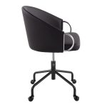 Claire Black Faux Leather Contemporary Swivel Task Chair 12 Claire Black Faux Leather Contemporary Swivel Task Chair
