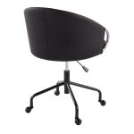 Claire Black Faux Leather Contemporary Swivel Task Chair 13 Claire Black Faux Leather Contemporary Swivel Task Chair