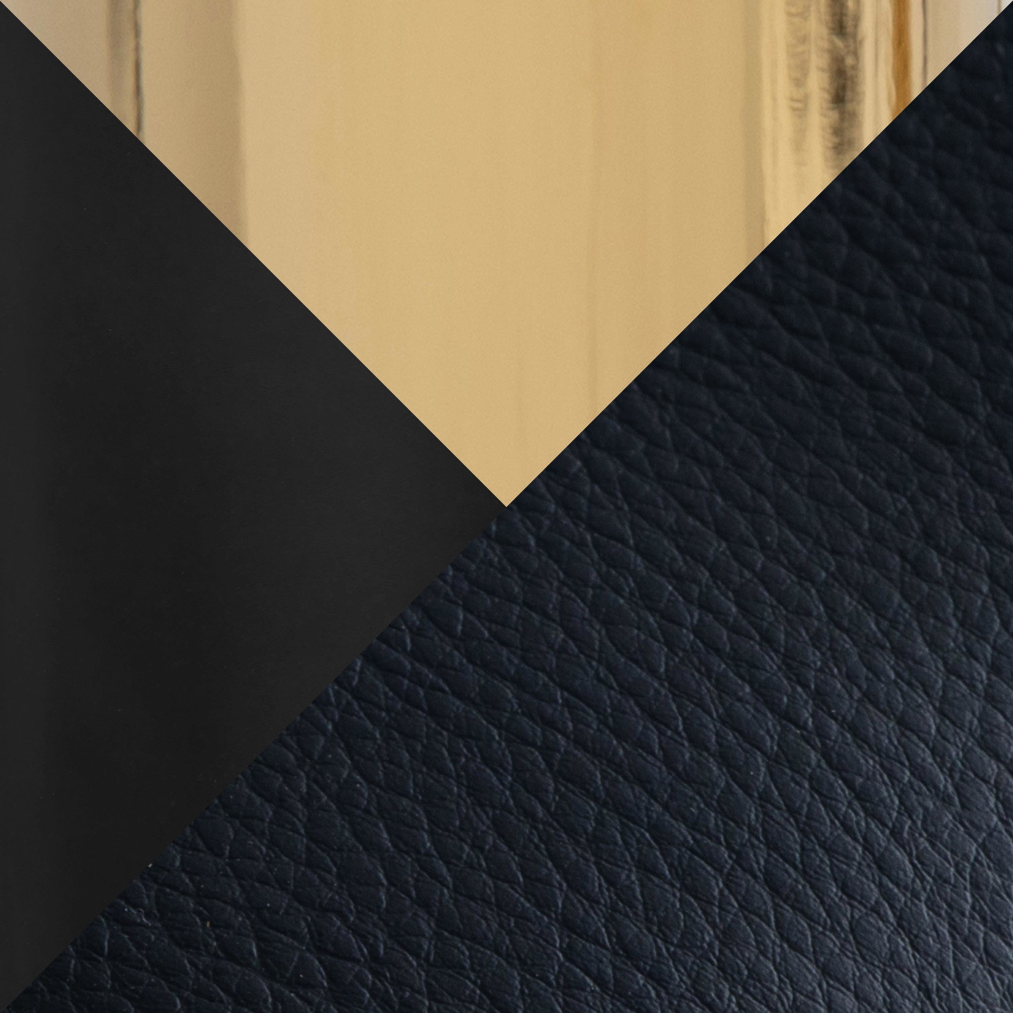 Claire Black Faux Leather Gold Metal Contemporary Barstool (Set of 2) 12 Claire Black Faux Leather Gold Metal Contemporary Barstool (Set of 2) - Image 12