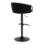 Claire Black Velvet Contemporary Swivel Adjustable Barstool (Set of 2) 21 Claire Black Velvet Contemporary Swivel Adjustable Barstool (Set of 2)