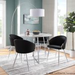 Claire Contemporary Black Faux Leather and Silver Metal Accent Chair 14 Claire Contemporary Black Faux Leather and Silver Metal Accent Chair