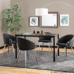 Claire Contemporary Black Faux Leather and Silver Metal Accent Chair 16 Claire Contemporary Black Faux Leather and Silver Metal Accent Chair